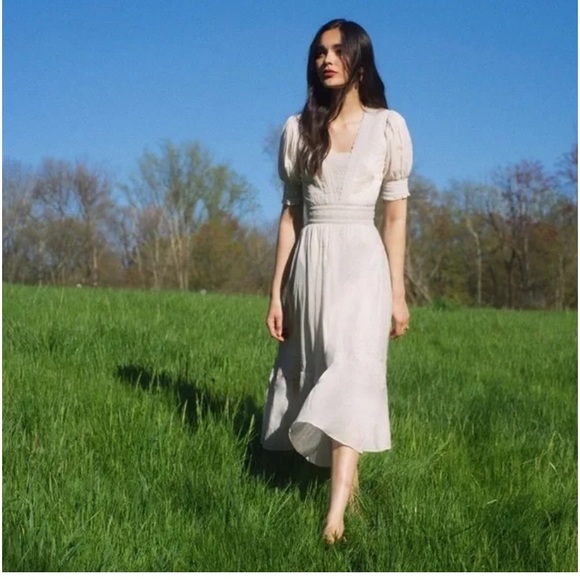 Reformation Betsie White Lace Dress - Picture 3 of 6